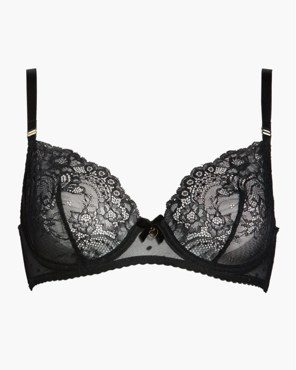 Dita Von Teese Fiamma Underwire Balconette Bra Black 32C